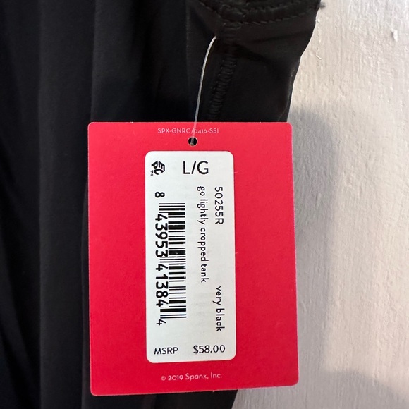 Spanx Go Lightly Cropped Tank NWT black - Picture 6 of 11